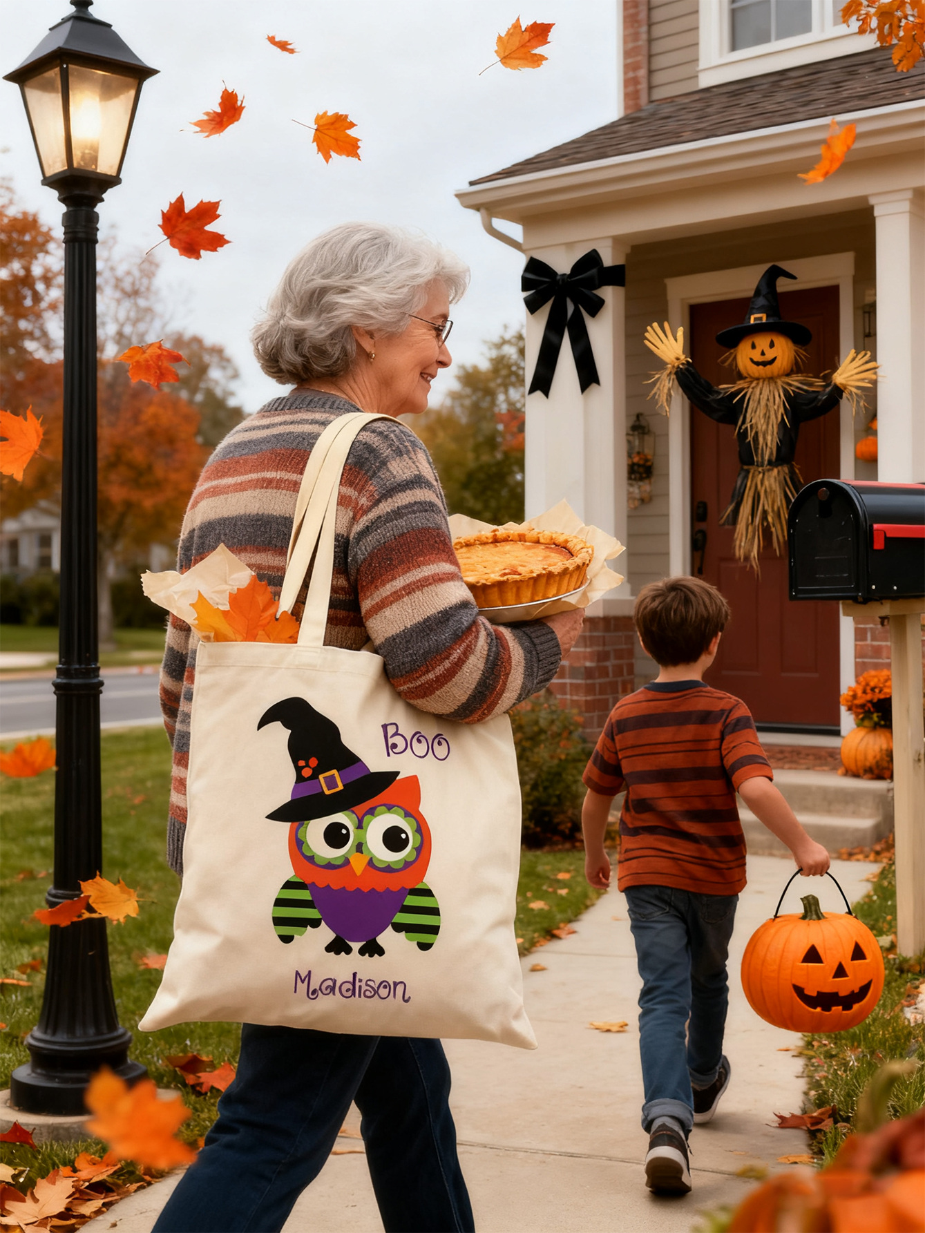 Personalized Halloween Owl Candy Bag